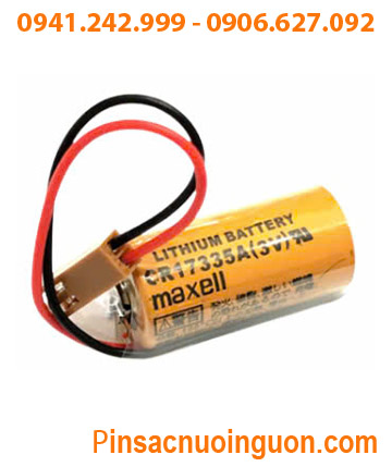 Maxell CR17335A; Pin nuôi nguồn PLC Maxell CR17335A lithium 3V 1650mAh_Xuất xứ NHẬT