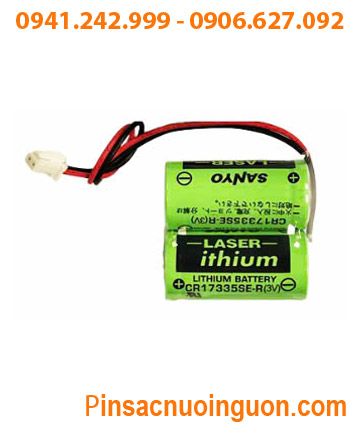 Sanyo 2CR17335SE-R (2 viên ghép đôi), Pin nuôi nguồn Sanyo 2CR17335SE-R lithium 6v 1800mAh (Xuất xứ Nhật)