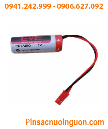 EVE CR17450; Pin nuôi nguồn EVE CR17450 Lithium 3v 4/5A 2200mAh (ZẮQ CẮM) chính hãng