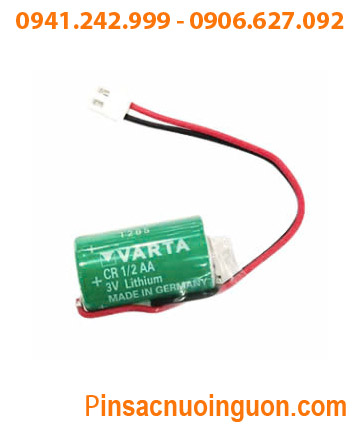 Varta CR1/2AA (zắc cắm); Pin nuôi nguồn PLC Varta CR1/2AA 950mAh lithium 3v (Xuất xứ ĐỨC)