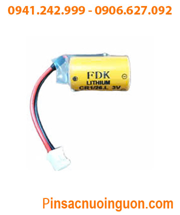 FDK CR1/2 6.L, Pin nuôi nguồn PLC FDK CR1/2 6.L lithium 3V 1000mAh chính hãng/ Xuất xứ NHẬT