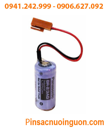 Panasonic BR-2/3AG; Pin nuôi nguồn Panasonic BR-2/3AG 2/3A 1450mAh (zắc nâu) Made in Japan