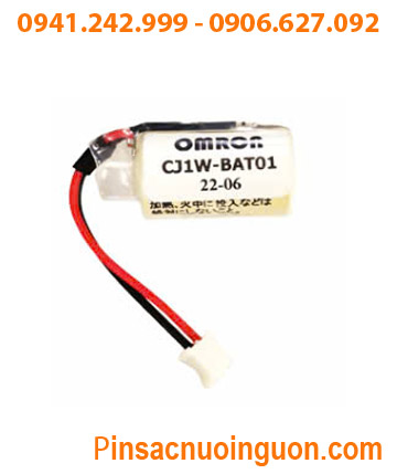 Omron CJ1W-BAT01; Pin nuôi nguồn PLC Omron CJ1W-BAT01 lithium 3v 1/2AA chính hãng /Xuất xứ NHẬT