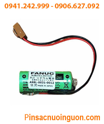 FANUC A98L-0031-0012, Pin nuôi nguồn FANUC A98L-0031-0012 lithium 3V 2200mAh _Xuất xứ NHẬT