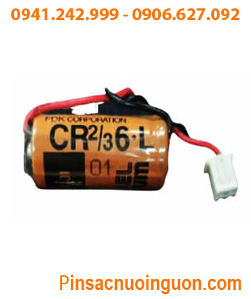 FUJI CR2/3 6.L, Pin nuôi nguồn PLC CR2/3 6.L lithium 3V 1350mAh chính hãng, Xuất xứ NHẬT