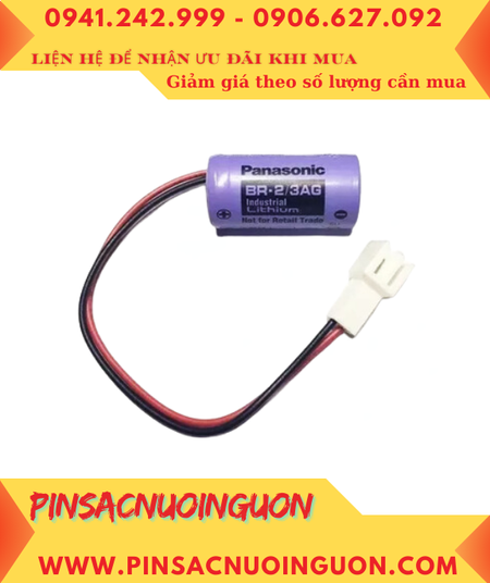 Panasonic BR-2/3AG; Pin nuôi nguồn Panasonic BR-2/3AG 2/3A 1450mAh chính hãng, Xuất xứ NHẬT
