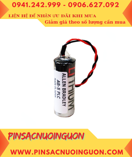 Allen Bradley AB-5 PLC; Pin nuôi nguồn Allen Bradley AB-5 PLC lithium 3.6v chính hãng, Xuất xứ NHẬT