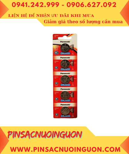 COMBO MUA 1vỉ 5viên Pin 3v Panasonic CR2032/5BE chính hãng _Giá chỉ 65.000/ Vỉ