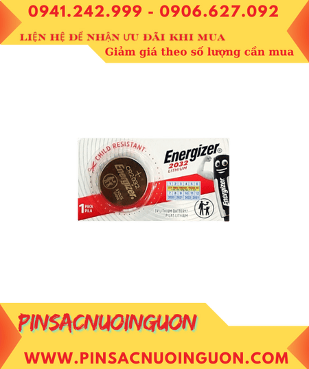 Pin Energizer ECR2032; Pin 3v lithium Energizer CR2032/ Pin ECR2032 chính hãng