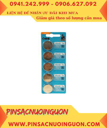 COMBO mua 1vỉ = 5viên Pin Vinnic CR2016 lithium 3v chính hãng _Giá chỉ 29.000/Vỉ 5viên