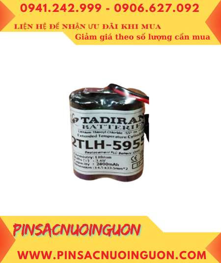 Tadiran 2TLH-5955 (2 viên ghép đôi /Loại pin chịu nhiệt cao) Lithium 3.6v 2800mAh chính hãng