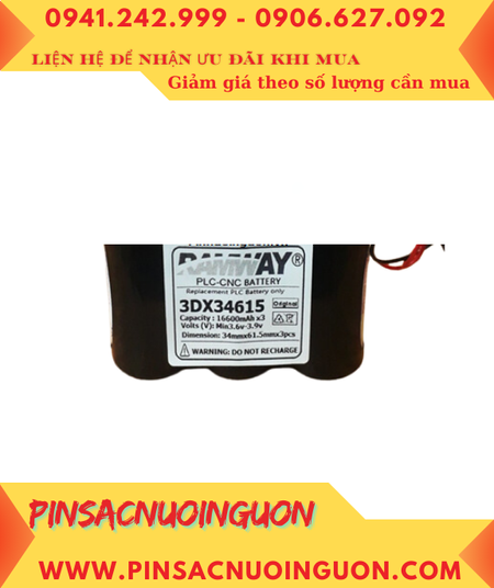 Ramway 3DX34615 (3 viên ghép với nhau), Pin nuôi nguồn Ramway 3DX34615 chính hãng
