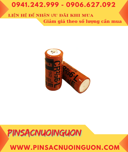 FUJI CR2/3 6.L, Pin nuôi nguồn PLC CR2/3 6.L lithium 3V 1350mAh chính hãng, Xuất xứ NHẬT