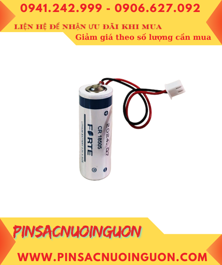 FORTE CR18505 (Zắc PH2.54-2P), Pin FORTE CR18505 Lithium Manganese 3v 2500mAh chính hãng