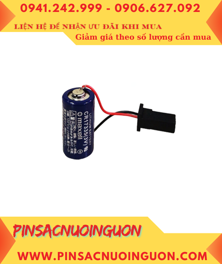 Maxell CR17335 _Pin CR17335; Pin nuôi nguồn PLC Maxell CR17335 lithium 1750mAh _Xuất xứ NHẬT