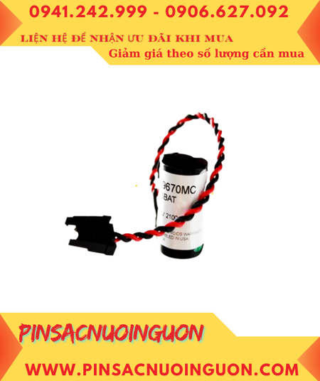 Pin Mitsubishi B9670MC; Pin B9670MC; Pin nuôi nguồn Mitsubishi B9670MC lithium 3.6v 1800mAh _Xuất xứ Nhật