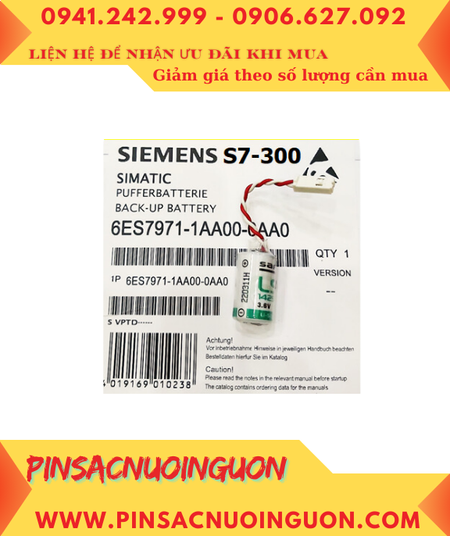 Pin 6ES7971-1AA00-0AA0; Pin nuôi nguồn Siemens 6ES7971-1AA00-0AA0 lithium 3v _Xuất xứ PHÁP