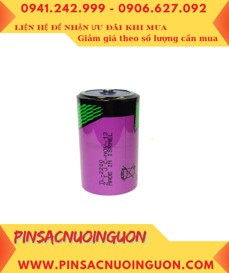 Pin Tadiran TL-2200: Pin TL-2200; Pin nuôi nguồn PLC Tadiran TL-2200 lithium 3.6v C 7200mAh _Xuất xứ Israel