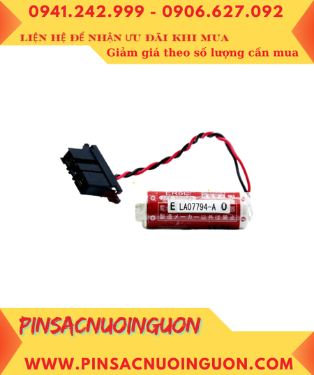 LA07794-A TA81373-C ER6C WK60 Pin nuôi nguồn 3.6v Lithium 1800mAh (Zắc cắm đặc biệt), Xuất xứ NHẬT