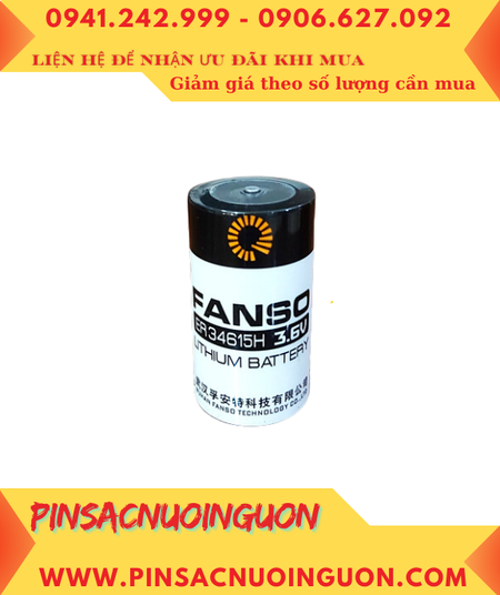 Pin ER34615H _Pin Fanso ER34615H; Pin nuôi nguồn PLC Fanso ER34615H lithium 3.6v D 20000mAh chính hãng