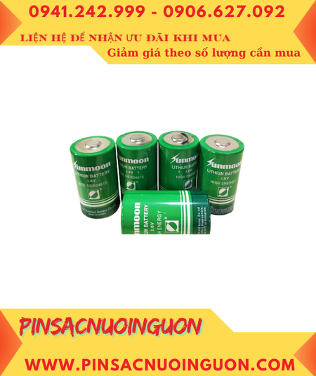 Pin ER34615 _Pin Sunmoon ER34615; Pin nuôi nguồn Sunmoon ER34615 lithium 3.6v D 19000mAh chính hãng