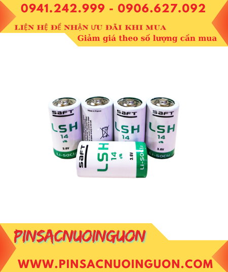 Pin Saft LSH14 _Pin LSH14; Pin nuôi nguồn PLC Saft LSH14 lithium 3.6v C 5800mAh _Xuất xứ Pháp