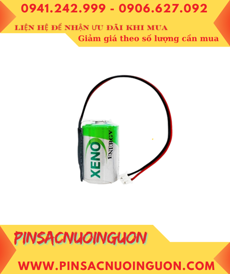 XENO XL-050F; Pin nuôi nguồn XENO XL-050F (ZẮC CẮM) 3.6v 1/2AA 1200mAh _Xuất xứ Hàn Quốc