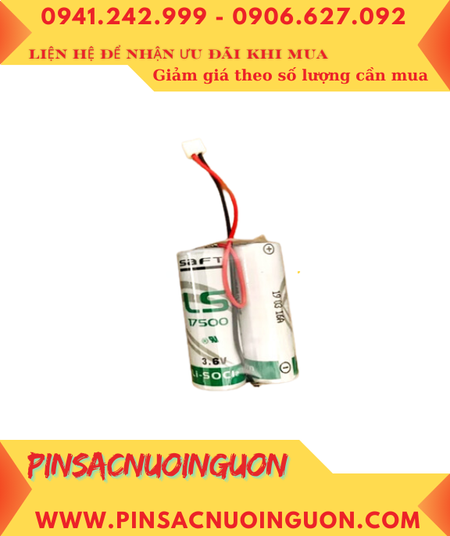 Saft 2LS17500, Pin nuôi nguồn PLC Saft 2LS17500 lithium 3.6v 7200mAh chính hãng _Xuất xứ Pháp