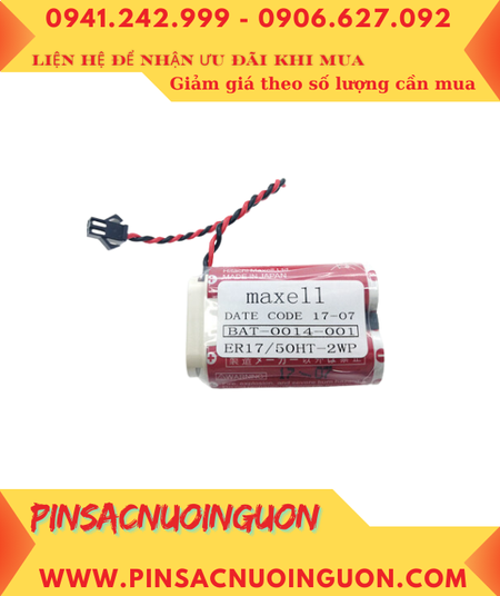 MAXELL ER17/50HT-2WP, Pin nuôi nguồn PLC MAXELL ER17/50HT-2WP lithium 3.6v 5500mAh (X.xứ Nhật)