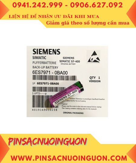 Siemens S7-400; Pin nuôi nguồn PLC Siemens S7-400 lithium 3.6v AA 2400mAh chính hãng _Xuất xứ ĐỨC