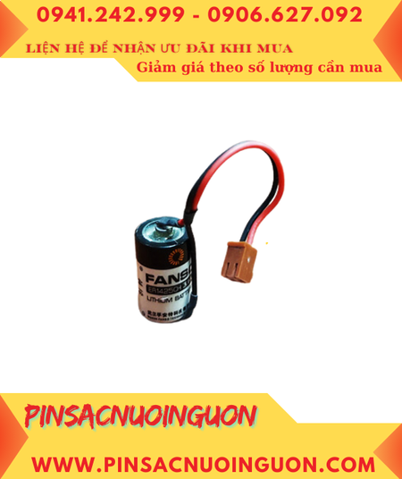 FANSO ER14250H; Pin nuôi nguồn PLC FANSO ER14250H lithium 3.6v 1/2AA 1200mAh (zắc nâu)