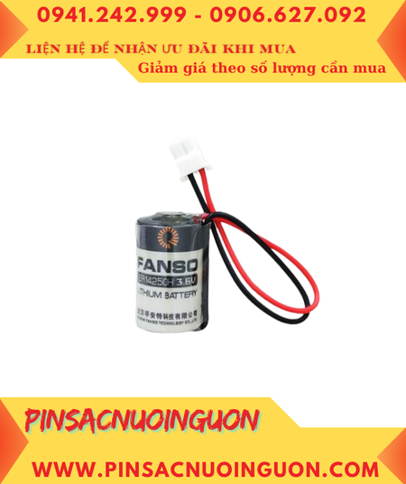 Pin ER14250 _Pin FANSO ER14250H; Pin nuôi nguồn PLC FANSO ER14250H lithium 3.6v 1/2AA 1200mAh