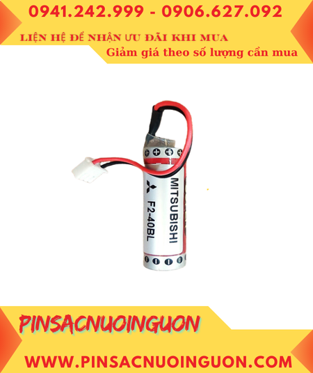 Mitsubishi F2-40BL; Pin nuôi nguồn Mitsubishi F2-40BL SUPER lithium 3.6v AA 1800mAh, Xuất xứ Nhật