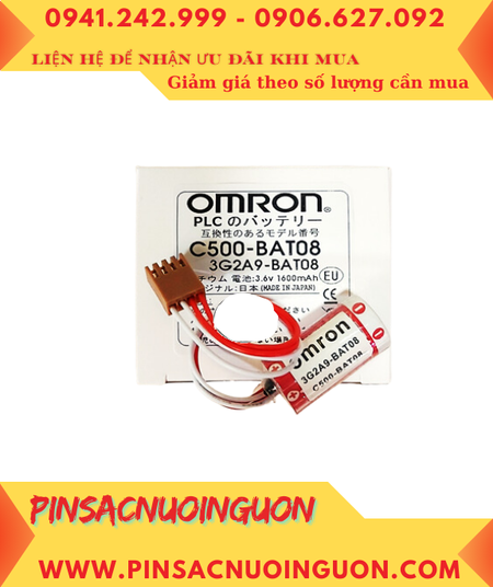 Omron 3G2A9-BAT08 ; Pin nuôi nguồn Omron 3G2A9-BAT08 lithium 3.6v 2/3A 1600mAh _Xuất xứ Nhật