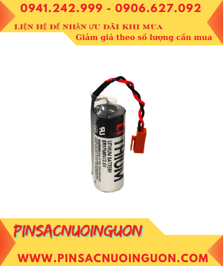 Pin ER17500V _Pin Toshiba ER17500V; Pin nuôi nguồn PLC Toshiba ER17500V lithium 3.6v A 2700mAh -Xuất xứ Nhật