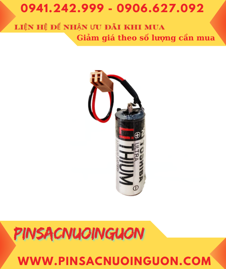 Toshiba ER6V (chuẩn Châu Âu EU, Zắc JEA) Pin nuôi nguồn ER6V lithium 3.6v AA 2000mAh, Xuất xứ Nhật