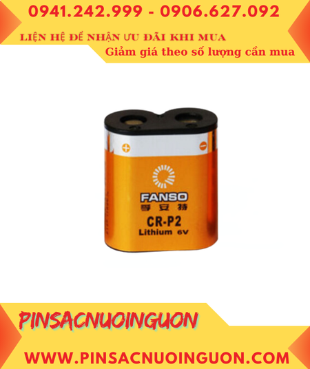 Pin CR-P2 _Pin FANSO CR-P2; Pin lithium 6v FANSO CR-P2 PhotoLithium chính hãng