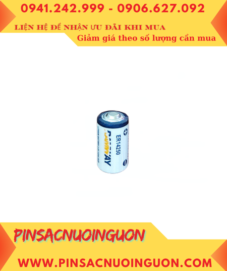 Pin ER14250; RAMWAY ER14250; Pin nuôi nguồn RAMWAY ER14250 3.6v 1/2AA 1200mAh chính hãng