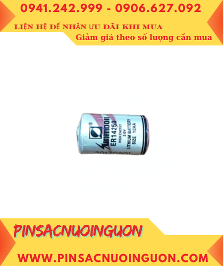 Pin ER14250 _Pin Sunmoon ER14250; Pin nuôi nguồn Sunmoon ER14250 lithium 3.6v 1/2AA 1200mAh chính hãng