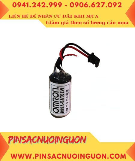 Omron R88A-BAT01W, Pin nuôi nguồn PLC Omron R88A-BAT01W lithium 3.6v 1000mAh, Xuất xứ NHẬT