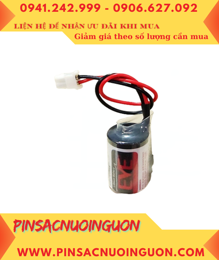 EVE ER14250; Pin nuôi nguồn EVE ER14250 lithium 3.6v 1/2AA 1200mAh (Loại có Zắc cắm)