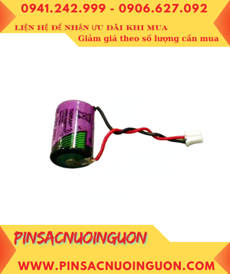 Tadiran TL-5902(Zắc cắm); Pin nuôi nguồn 1/2AA 3.6v 1200mAh Tadiran TL-5902 chính hãng _Made in Israel
