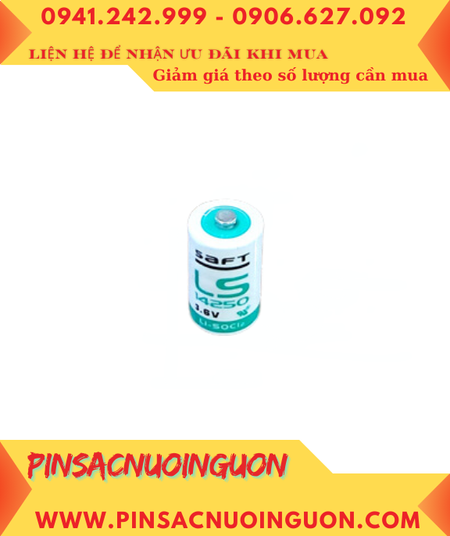 Pin Saft LS14250 _Pin LS14250; Pin nuôi nguồn PLC Saft LS14250 lithium 3.6v 1/2AA 1200mAh _Xuất xứ Pháp