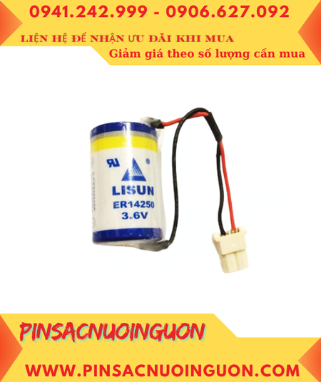 Lisun ER14250; Pin nuôi nguồn Lisun ER14250 lithium 3.6v 1/2AA 1200mAh (zẮC CẮM) chính hãng
