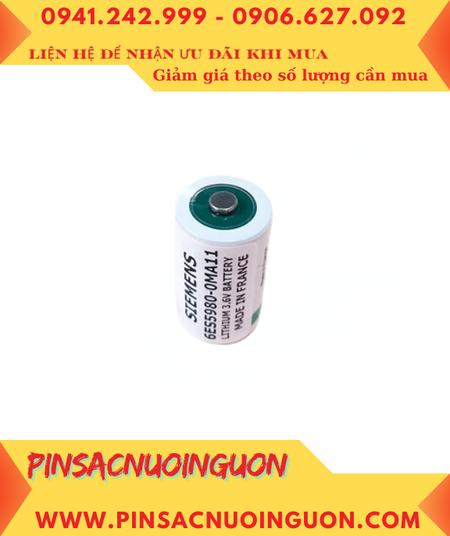 SIEMENS 6ES5980-0MA11, Pin SIEMENS 6ES5980-0MA11 Lithium 3,6V 1/2AA 1200mAh chính hãng _Xuất xứ PHÁP