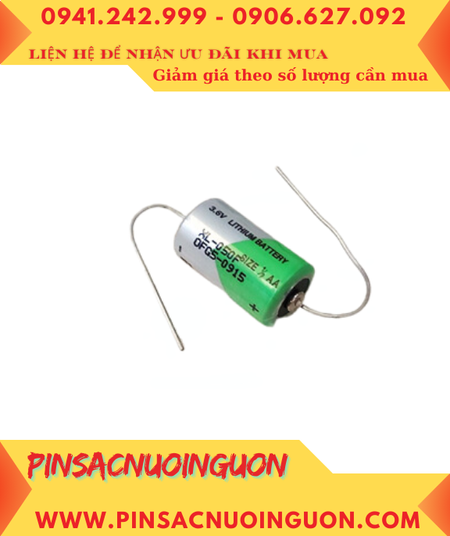 XENO XL-050F (trục thép 2 đầu); Pin nuôi nguồn XENO XL-050F lithium 3.6v 1/2AA 1200mAh _Xuất xứ Hàn Quốc