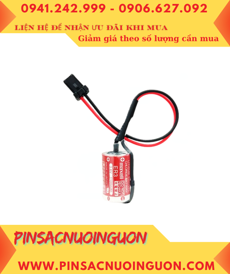 Pin Maxell ER3; Pin nuôi nguồn PLC Maxell ER3 lithium 3.6v 1/2AA 1100mAh _Xuất xứ Nhật