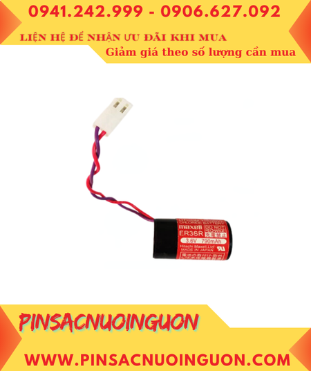 Maxell ER3SR, Pin nuôi nguồn PLC Maxell ER3SR 790mAh 3.6v Lithium Thionyl Chloride chính hãng