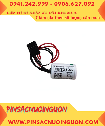 FUJI FBT030A ; Pin nuôi nguồn FUJI FBT030A lithium 3.6v 1/2AA 1000mAh chính hãng, Xuất xứ Nhật