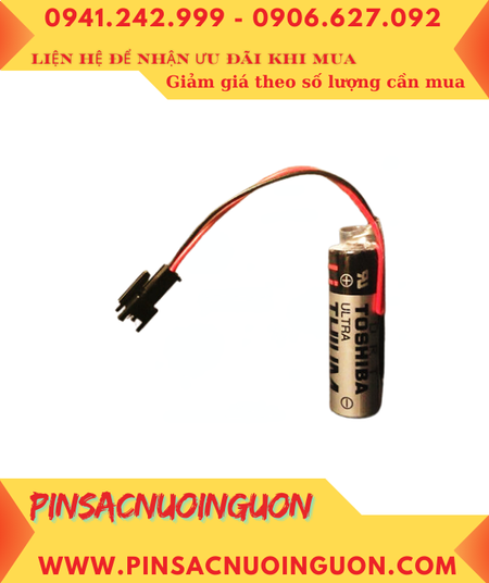Toshiba ER6V (Zắc PLC AB-1); Pin nuôi nguồn Toshiba ER6V for AB-1 PLC lithium 3.6v AA 2000mAh, X.xứ Nhật